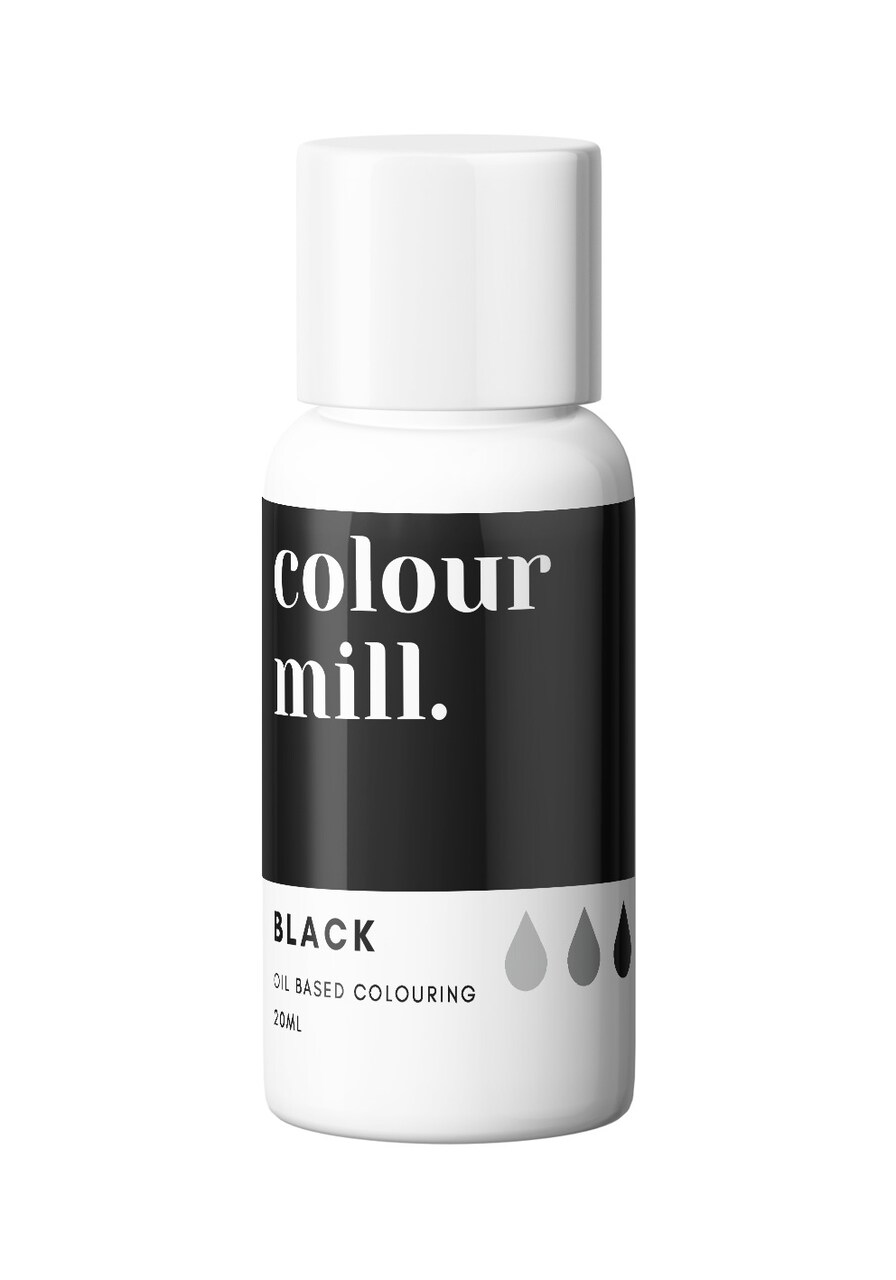 20ml Black Oil Based Colouring for Vibrant Buttercream Ganache Fondant Cake Batter and More